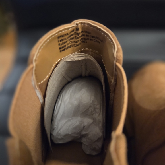 BP Niya Lug Sole Chelsea Boot in Camel Suede, Sz 5.0 - Picture 5 of 9